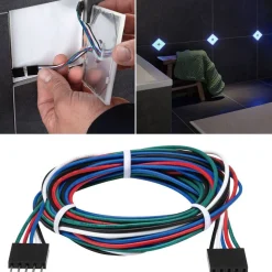 Liitäntäkaapeli Paulmann LumiTiles Square, RGBW, 12V, musta, eri kokoja