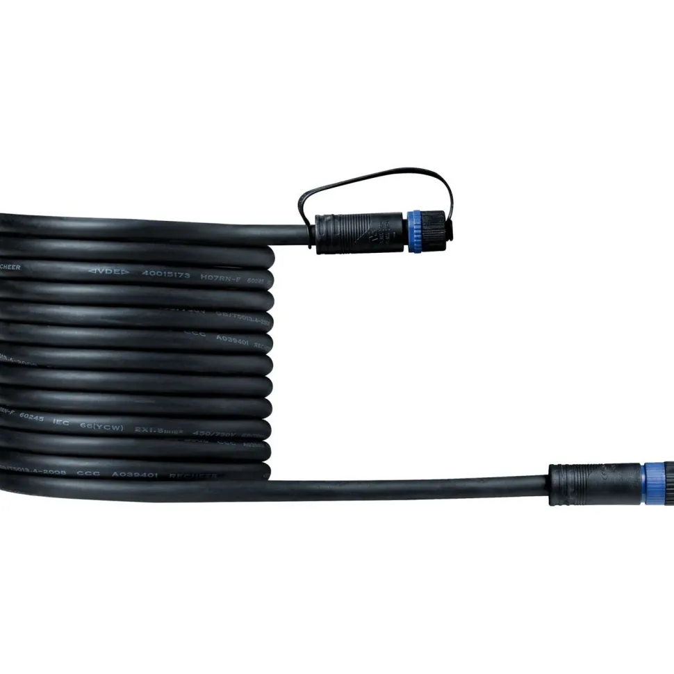 Liitäntäkaapeli Paulmann Plug & Shine ulkovalaistukseen IP68 musta, eri pituuksia