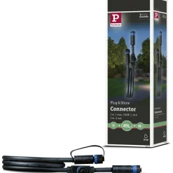 Liitäntäkaapeli Paulmann Plug & Shine ulkovalaistukseen IP68 musta, eri pituuksia