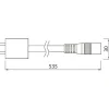 Liitosjohto Airam Linear LED -valaisimille 500 mm