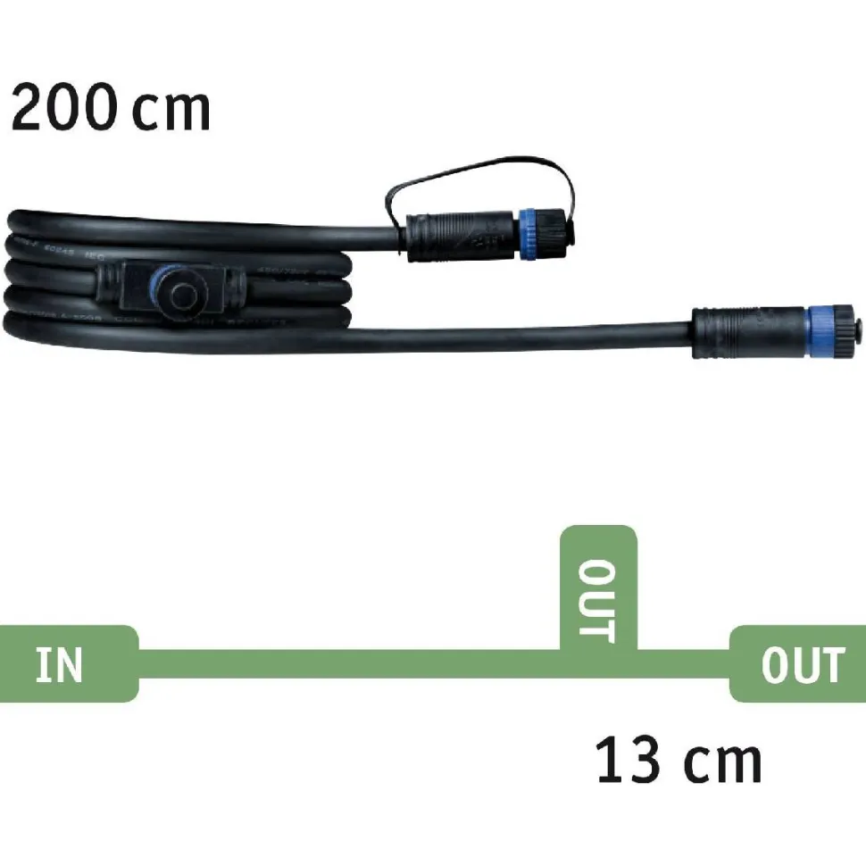 Liitosjohto Paulmann Plug & Shine 2 valaisimelle IP68 eri kokoja