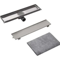 Lineaarinen Suihkukaivo 530x140mm Ruostumaton Teräs