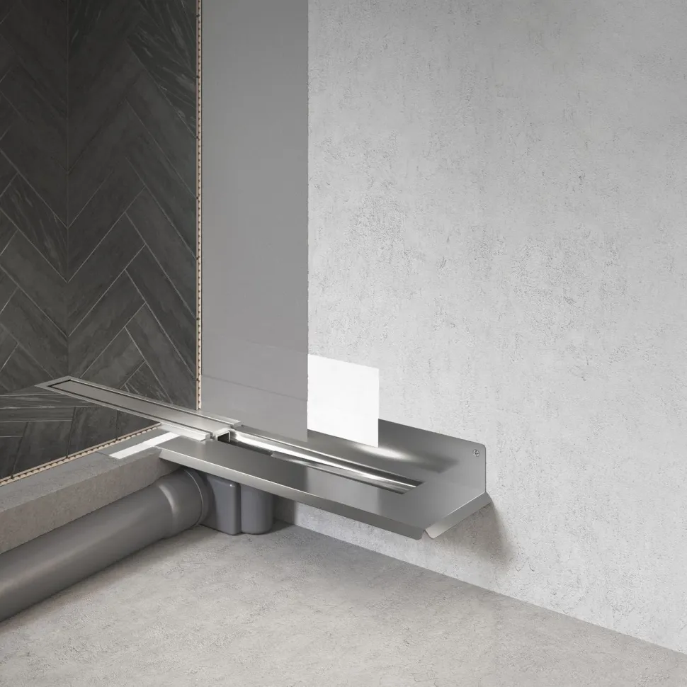 Linjalattiakaivon ritilä Unidrain Classicline Column 1602, eri kokoja