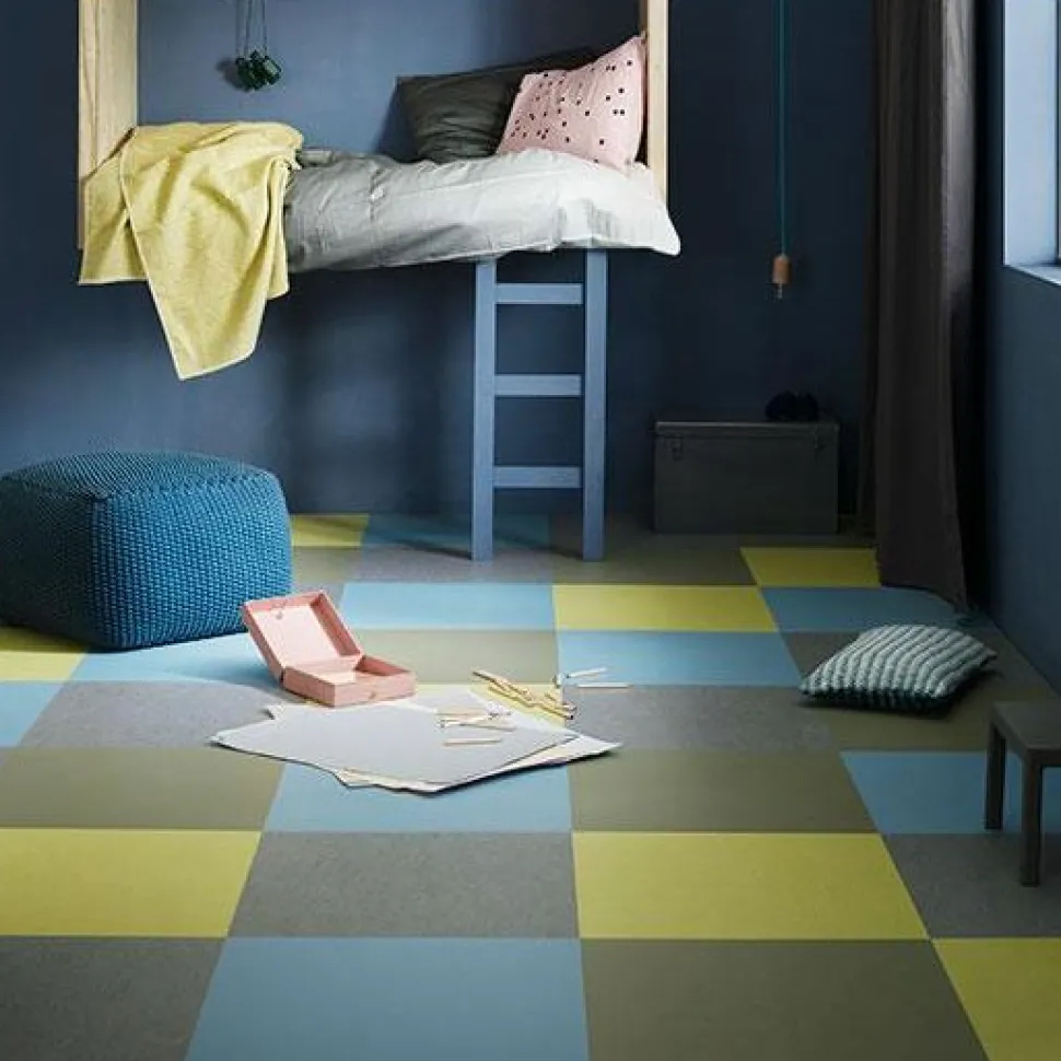 Linoleumilaatta Forbo Marmoleum Click Eternity 30x60 cm keskiharmaa