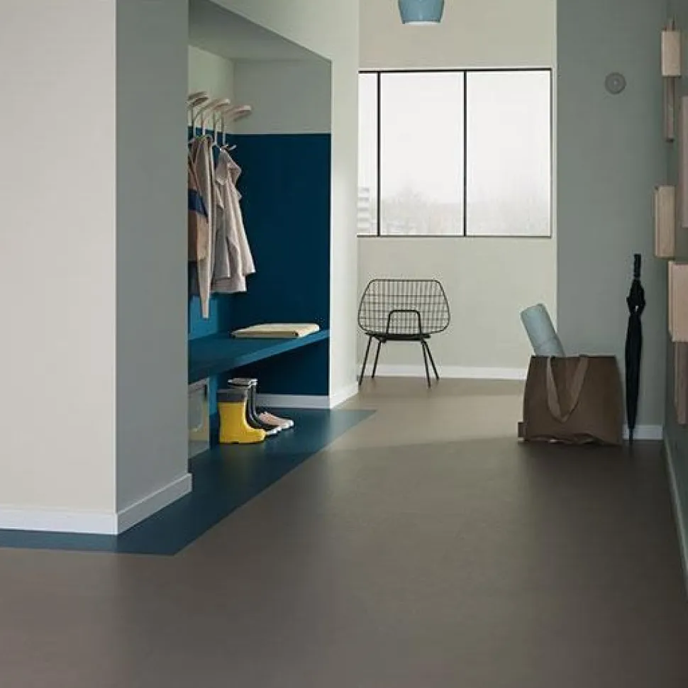 Linoleumilaatta Forbo Marmoleum Click Raven 30x30 cm musta