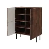 Lipasto ART DECO 4D, ruskea (2364)