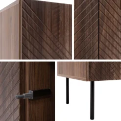Lipasto ART DECO 4D, ruskea (2364)