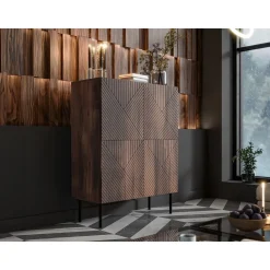Lipasto ART DECO 4D, ruskea (2364)