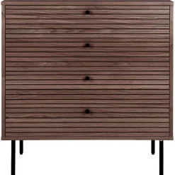 Lipasto House Nordic Kyoto, 4 laatikolla, 80x40x85cm, tummanruskea