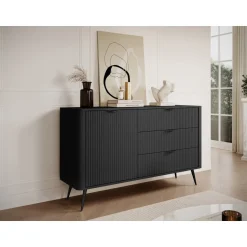 Lipasto Nomla 1D3S LANTE, 82x138cm, musta