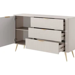 Lipasto Nomla 1D3S LANTE, 82x138cm, musta