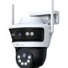Lisävalvontakamera Celotron Nivian PT-Dual-Dome kamerapakettiin, 4MP (2+2) kaksoiskamera, yönäkö