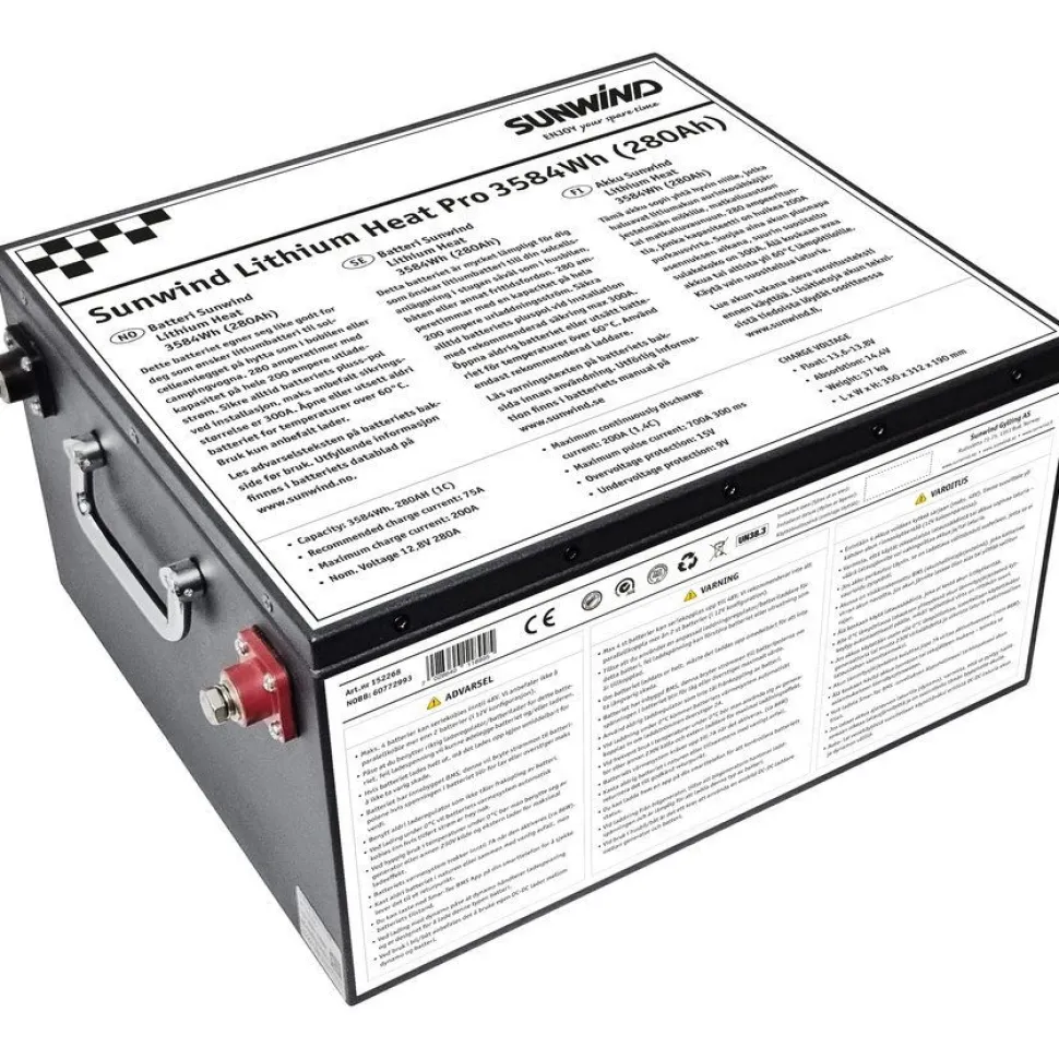 Litiumakku Sunwind Lithium Heat 12V/280Ah