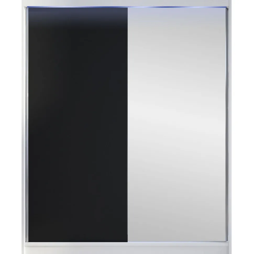 Liukuovivaatekaappi Nomla CAMINO I, LED-valaistuksella, peilillä, 150x200cm
