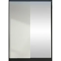 Liukuovivaatekaappi Nomla LINO I, LED-valaistuksella, peilillä, 120x200cm