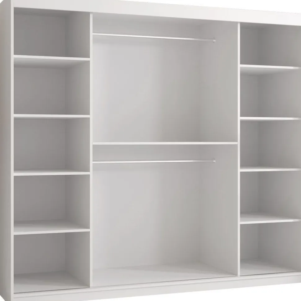 Liukuovivaatekaappi Nomla RIFLO SLIM 2 200, 200x200cm
