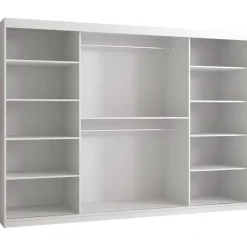 Liukuovivaatekaappi Nomla RIFLO SLIM 2 250, 250x200cm