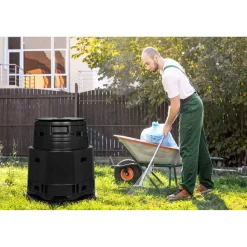 Lämminkomposti Greenline Master 375 L -15°C musta