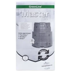 Lämminkomposti Greenline Master 375 L -15°C musta