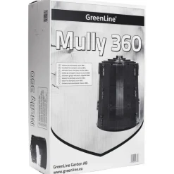Lämminkomposti Greenline Mully 360 L -15°C musta