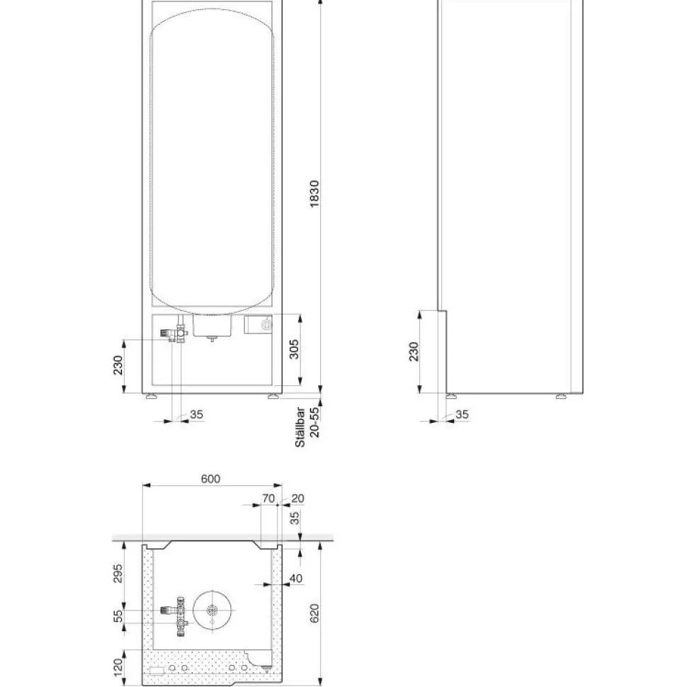 Lämminvesivaraaja Haato Modul HK-300 rst 300 l