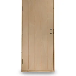 Lämpimän varaston ovi Jabo Ljusdal 90x200cm oikea, käsittelemätön urajyrsitty vaneri
