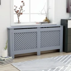Lämpöpatterin suoja antrasiitti 172x19x81 cm mdf