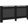 Lämpöpatterin suoja musta 172x19x81 cm mdf