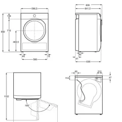Lämpöpumppukuivausrumpu Electrolux EDI7H2E95G 700 DelicateCare, 9kg