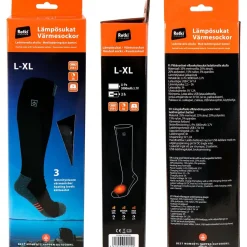 Lämpösukat Retki, akulla, 3000mAh, L/XL