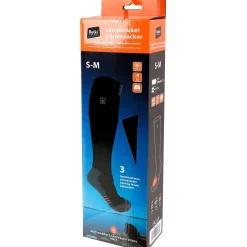 Lämpösukat Retki, akulla, 3000mAh, S/M