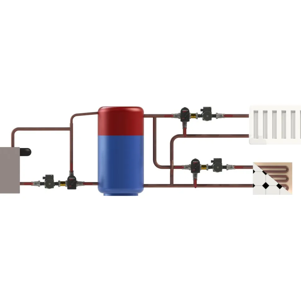 Lämpötilasäädin Termoventiler Thermomatic CC2,0 73 sek 15Nm