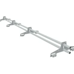 Lumiestepaketti Ruukki Classic, Nordic ja konesaumakatteille, 3m, 2 lumiesteputkea + UniSeam asennussarja, eri värejä