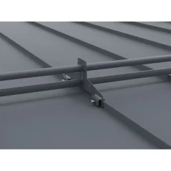 Lumiestepaketti Ruukki Classic, Nordic ja konesaumakatteille, 3m, 2 lumiesteputkea + UniSeam asennussarja, eri värejä