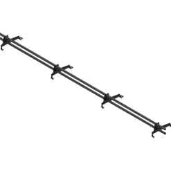 Lumiestepaketti Ruukki, tiilikuvioiduille teräskatoille (Muotokate 350), 3m, 2 lumiesteputkea + asennussarja, eri värejä