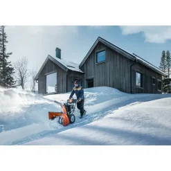 Lumilinko Husqvarna ST 376 sähköstartilla + lämpökahvat