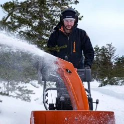 Lumilinko Husqvarna ST 124 sähköstartilla (230V)