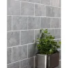 Luonnonkivilaatta Qualitystone Light Grey Marble Tile, 100x200mm