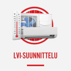 LVI-suunnittelu uusi talo 2-kerroksinen/100-200m2
