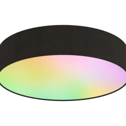 Älykattoplafondi Calex Smart Ø30cm RGB + 3000-6500K musta