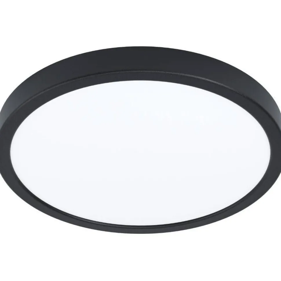 Älykatto-/seinävalaisin Eglo Argolis-Z, LED, Ø28.5cm, ulos, musta