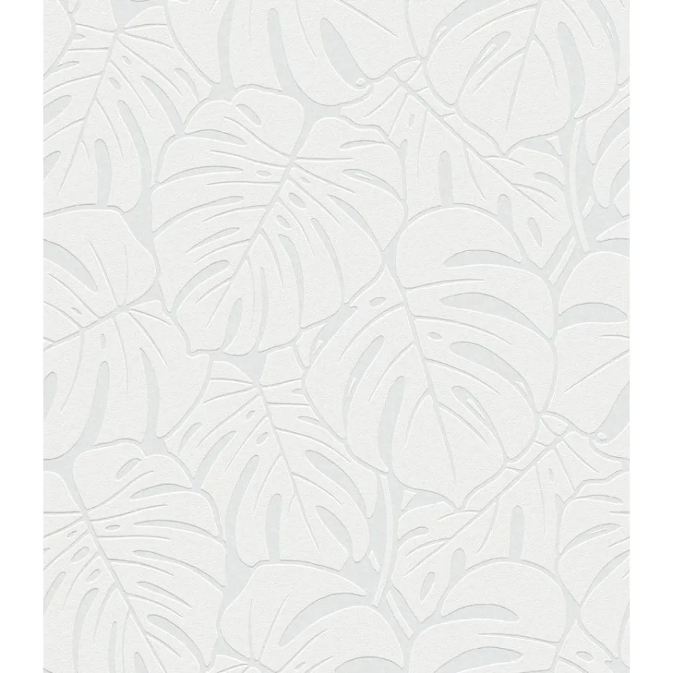 Maalattava tapetti Patent Decor Original 9375, 1,06x25m, peikonlehti, valkoinen