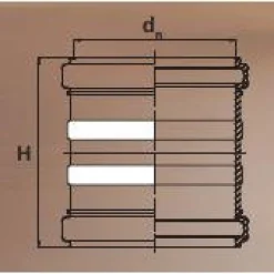 Maaviemärin kaksoismuhviyhde PVC 315 mm