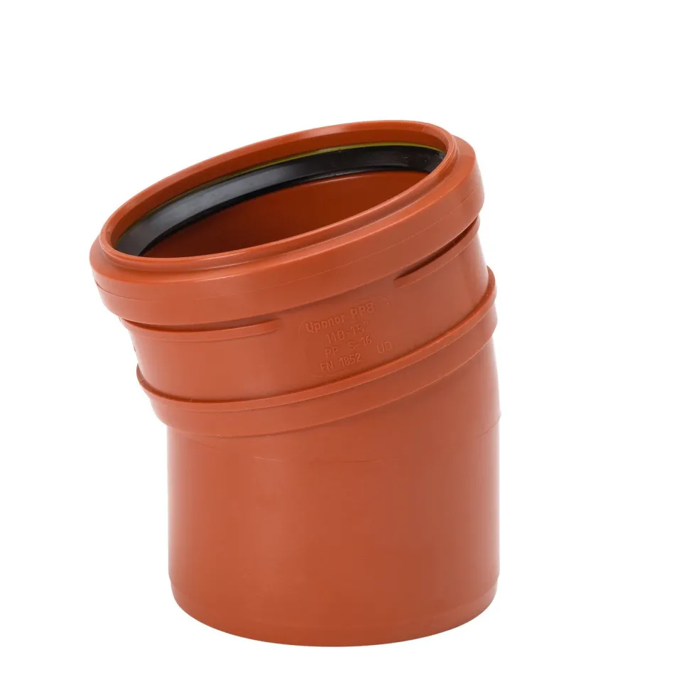 Maaviemärin kulmayhde PVC 200x15°