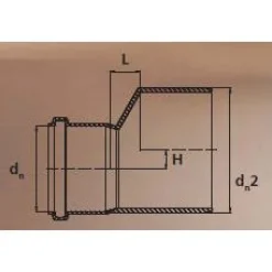 Maaviemärin supistusyhde PVC 250-200 mm