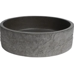 Malja-allas Interia Ispir, 40cm, pohjaventtiili, graniittimusta