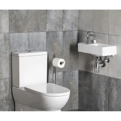 Malja-allas Interia Minos Cloakroom 400x220 mm vasen valkoinen