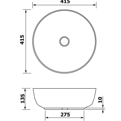 Malja-allas Interia Priori ø415 mm pronssi