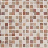 Marmorimosaiikki Qualitystone Square Terra-Mustard-White, verkolla, 20 x 20 mm