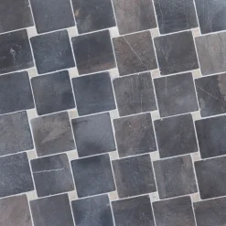 Marmorimosaiikki Qualitystone Diagonal Gray-White, verkolla, 100x100/20x20 mm